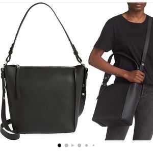 AllSanits Kita leather crossbody- black